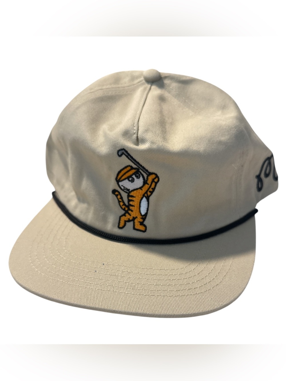 Malbon-Golf Tiger Buckets SnapBack in khaki